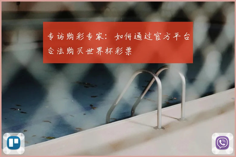 专访购彩专家：如何通过官方平台合法购买世界杯彩票