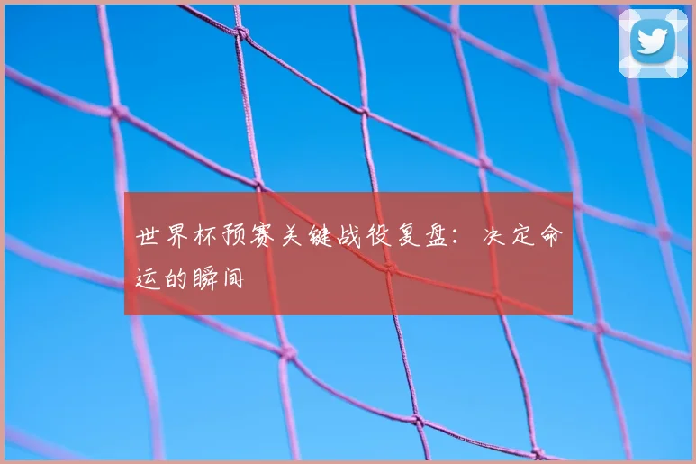 世界杯预赛关键战役复盘：决定命运的瞬间