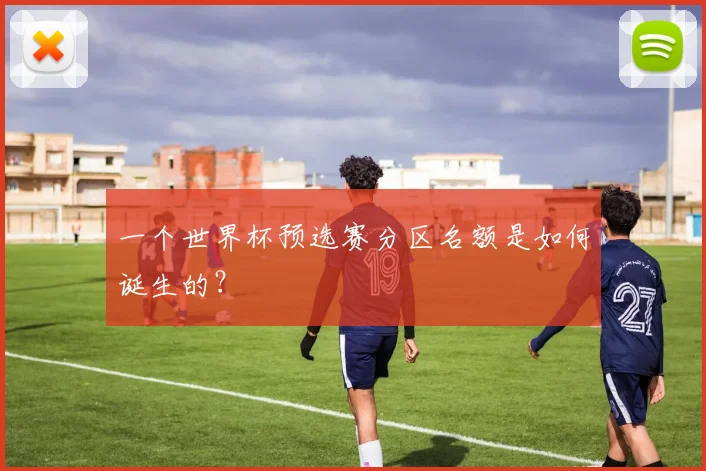 一个世界杯预选赛分区名额是如何诞生的？